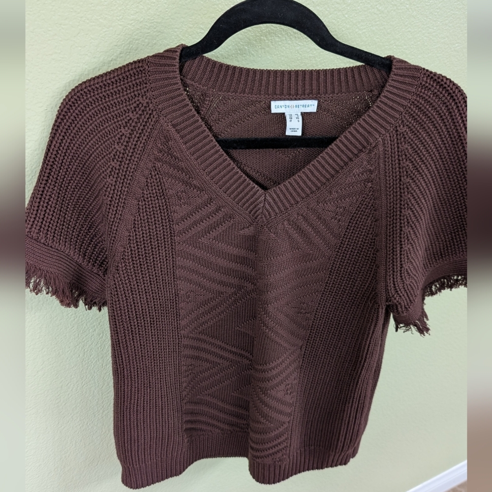 Canyon Retreat By Denim & Co. Brown Women's Sweater